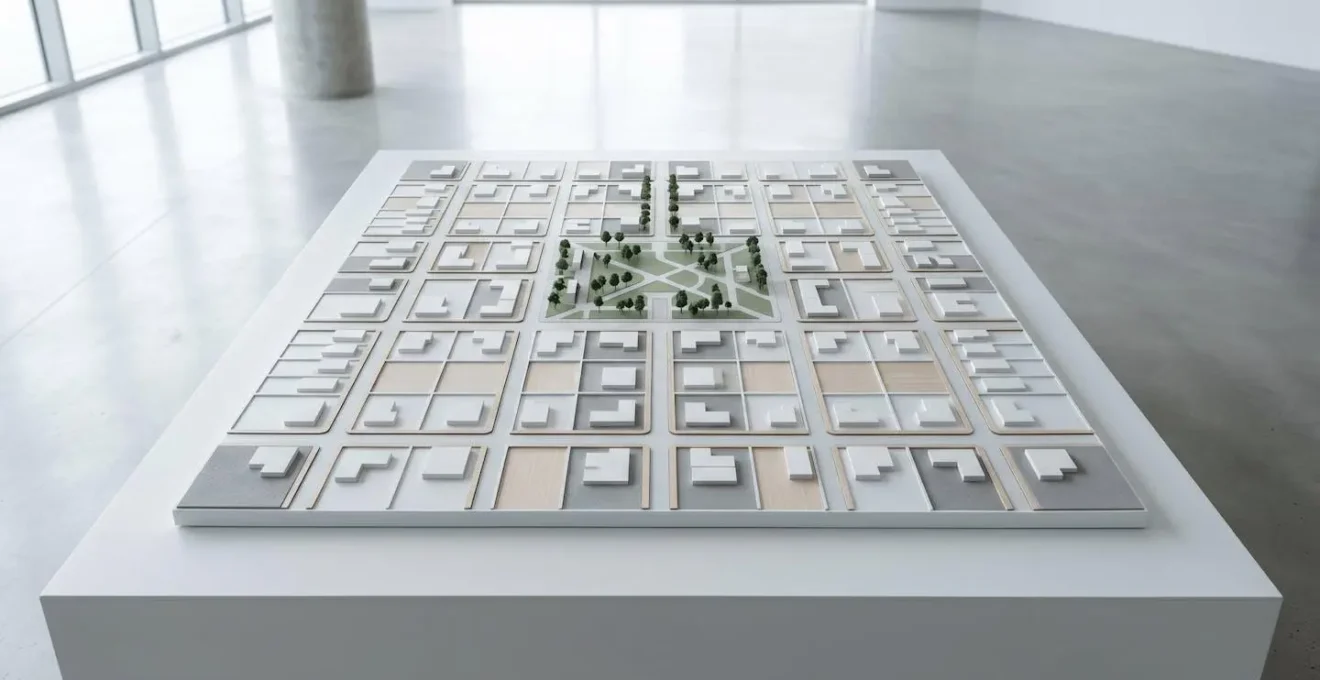 Représentation visuelle abstraite de la répartition équitable des charges en copropriété