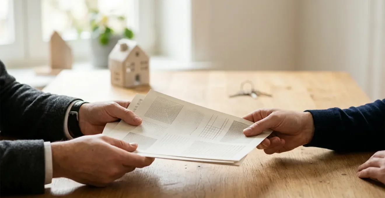 Concept visuel de transition vers une assurance emprunteur plus avantageuse