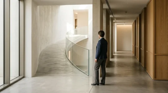 Concept de choix financier entre différentes options de crédit immobilier pour une construction neuve